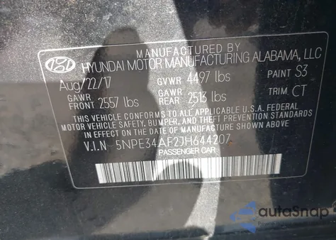 2018 Hyundai Sonata Limited z USA, uszkodzony, nr VIN 5NPE34AF2JH644207